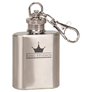 1 oz. Stainless Steel Flask Keychains